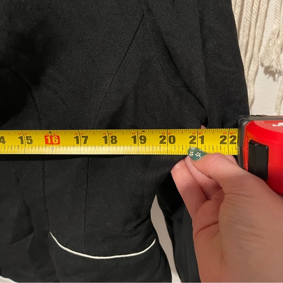 Vintage Dué Per Dué 100% Silk Blazer Suit Jacket Size 12 - Picture 4 of 7